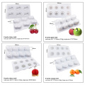 wholesale DIY Bakeware baking tray chocolate making cake mousse mould 8 cavity 3d fruit silicone mold